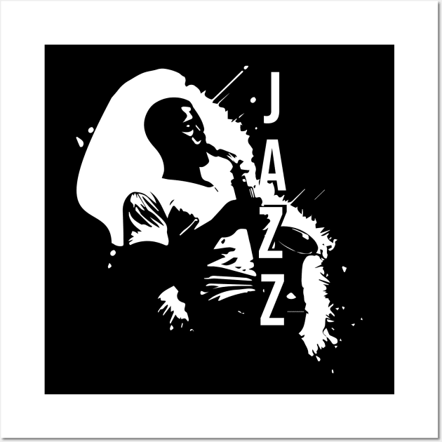 jazz saxophone Wall Art by lkn